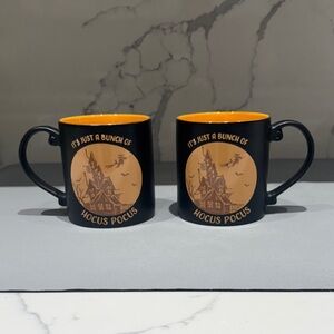 Hocus Pocus Black and Orange Mugs Set